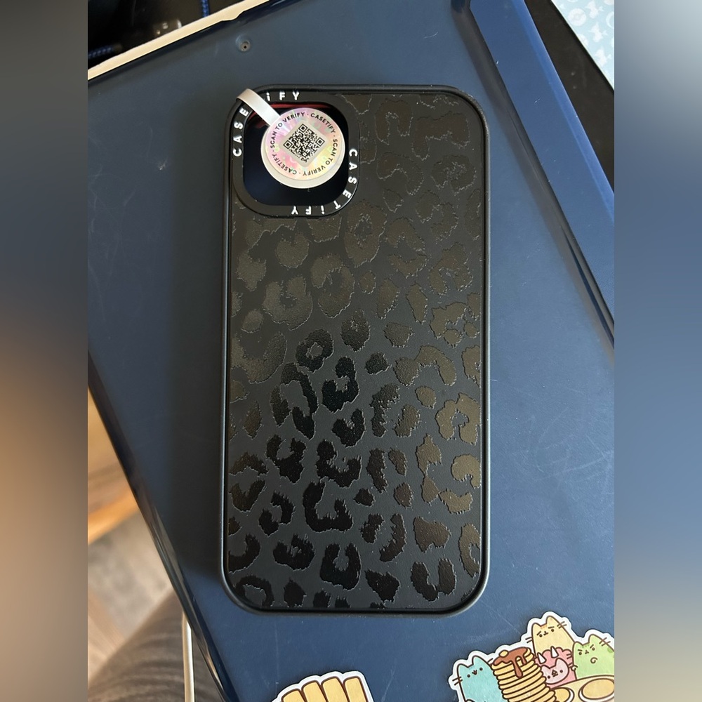 Casetify Black Leopard Phone Case iphone 13 and 14